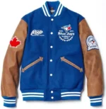 Blue And Brown Varsity Jacket