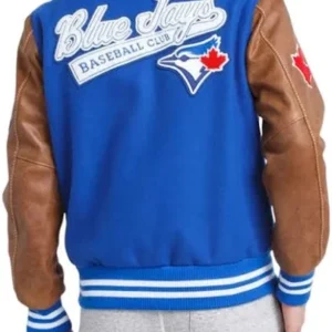 Blue And Brown Varsity Jacket
