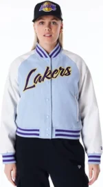 Blue Varsity Jacket For Womens