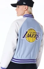 Blue Varsity Jacket For Women's