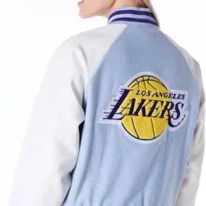 Blue Varsity Jacket For Women's