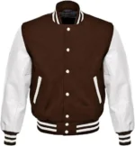 Brown Mens Varsity Jacket