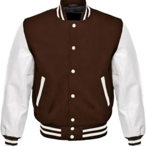 Brown Mens Varsity Jacket