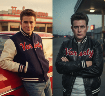 Affordable varsity jacket inspired by celebrity fashion
