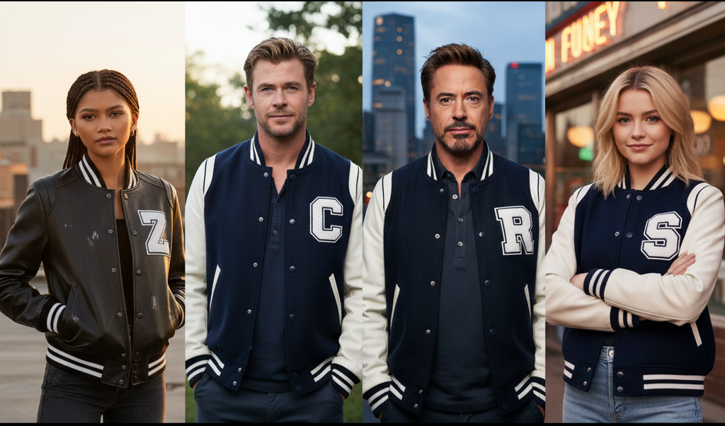 Why Celebrities Love Letterman Jackets