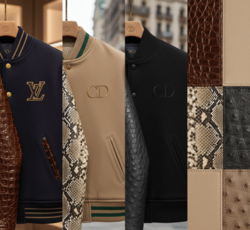 Collector showcasing rare vintage authentic varsity jacket
