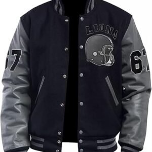 Varsity Jacket Black For Mens