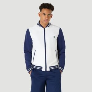 Varsity Jacket Navy Blue And White