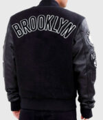 Black Brooklyn Varsity Jacket