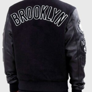 Black Brooklyn Varsity Jacket