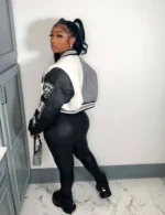 Black Varsity Jacket Cropped