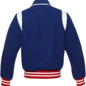 Blue All Wool Varsity Jacket