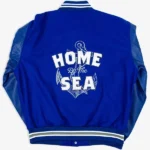 Blue Hampton University Varsity Jacket