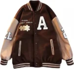 Brown Varsity Jacket Womens
