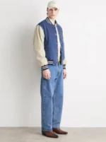 Denim Varsity Jacket