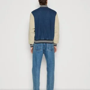 Denim Varsity Jacket