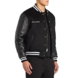 Leather Varsity Jacket Mens