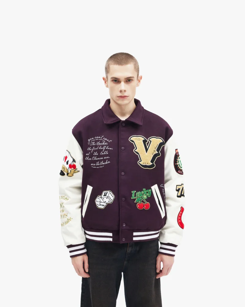 gambling varsity jacket