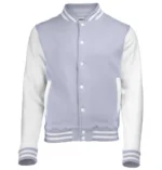 Grey White Varsity Jacket