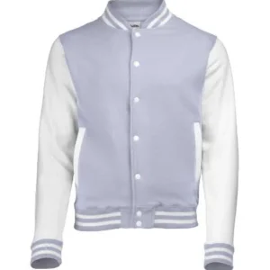 Grey White Varsity Jacket