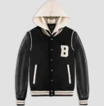 Hooded Varsity Jacket Mens