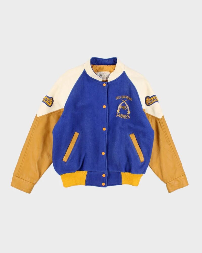 Blue Yellow Varsity Jacket