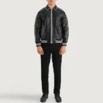 Leather Black Varsity Jacket