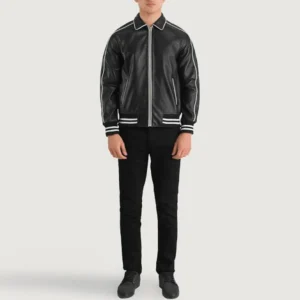 Leather Black Varsity Jacket
