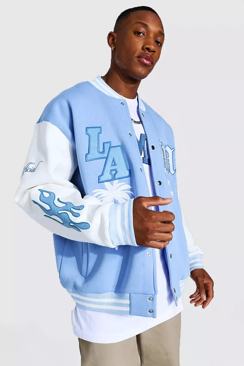 light blue and white varsity jacket Light Blue And White Varsity Jacket
