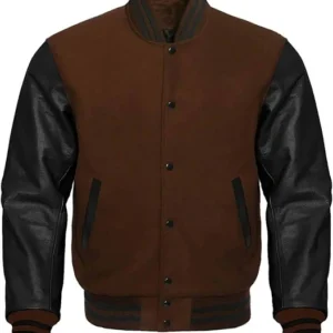Mens Brown Varsity Jacket