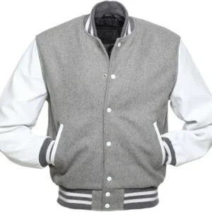Men’s Gray Varsity Jacket