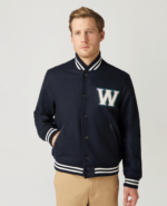 Navy Varsity Jacket
