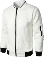 Plaid varsity jacket