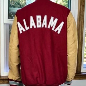 Red Alabama Varsity Jacket