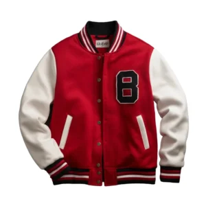 Red Black White Varsity Jacket