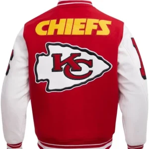 red varsity jacket leather