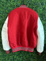 Red Rutgers Varsity Jacket