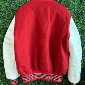 Red Rutgers Varsity Jacket