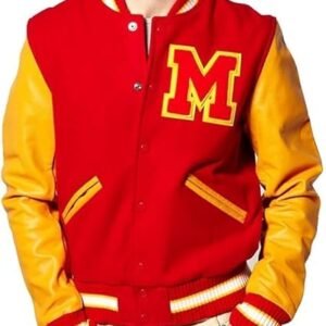 Red Yellow Varsity Jacket