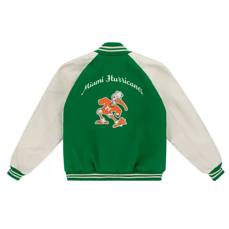 university of miami varsity jacket back