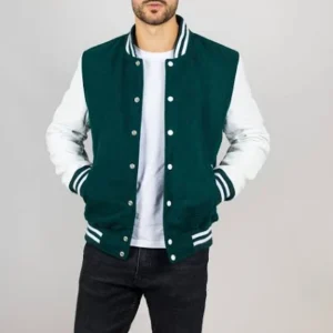 Varsity Jacket In Green