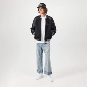 Varsity Jacket Mens Black