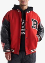 Varsity Jacket Red Black