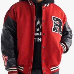 Varsity Jacket Red Black