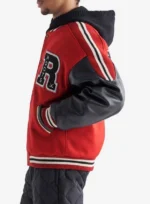 Varsity Jacket Red Black