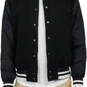 varsity jacket white and black