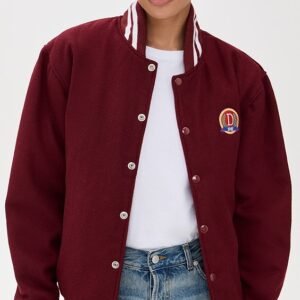 Womens Varsity Jacket Red