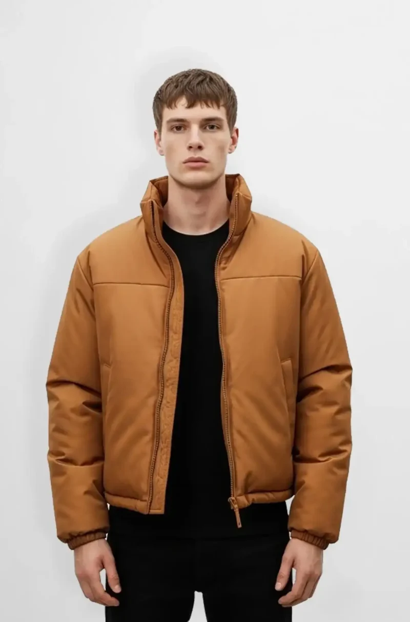 Camel Brown Puffer Jacket