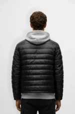 Charcoal Black Puffer Jacket