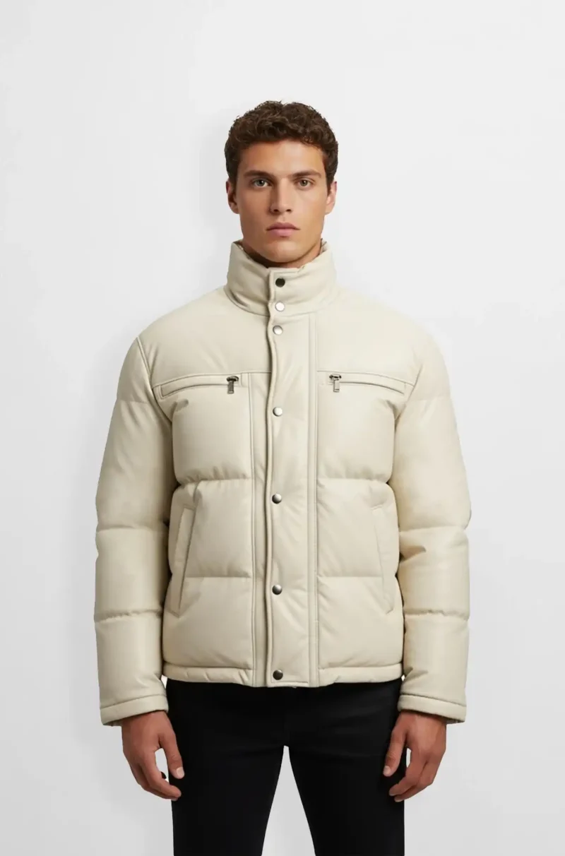 PREMIUM WHITE PUFFER JACKET Premium White Puffer Jacket